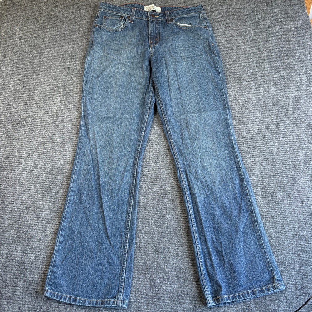 Levi Strauss Signature Womens 10M Blue Mid Rise Bootcut Jeans Medium Wash 3763